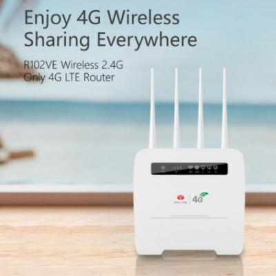 China CAT 6 CPE 300M Wireless 4G Router Unlock / DL 300Mbps / UL 50Mbps 32 Users for sale
