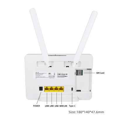 China CAT4 CPE 4G LTE Home Router WiFi With Built In 4000MAh Battery for sale
