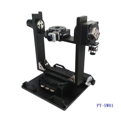 China 360 Degree Rotary Precision Motorized XY Stage 150mm Platform for sale