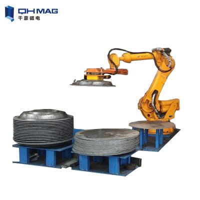 China Robot Arm Lifting Material Handling Magnets QHMAG AC 220V for sale