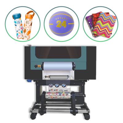 중국 듀얼 프린트 헤드 UV DTF 프린터 쉐이크 파우더로 디지털 프린팅 머신 판매용