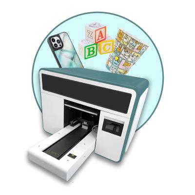 China Led Flatbed UV Inkjet Printer A3 Size Cup Label Printer Uv Inkjet Printing Machine for sale