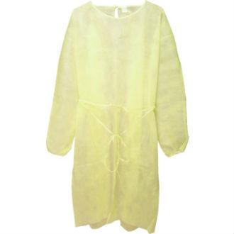 China Anti Vuris Hospital Isolation Gowns Yellow Color Prevent Cross Infection for sale