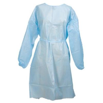 China Blue Color Disposable Isolation Gown , Non Woven Isolation Gown S - XXL for sale