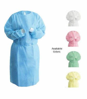 China Lightweight Disposable Non Woven Gown Superior Breathability Fliud Resistant for sale