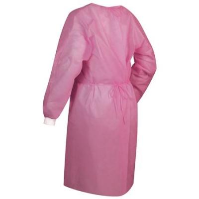 China Waterproof Disposable Non Woven Gown , Pink Disposable Surgical Gown for sale