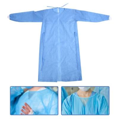 China Breathable Waterproof Isolation Gown Single Use Hospital Use Light Weight for sale