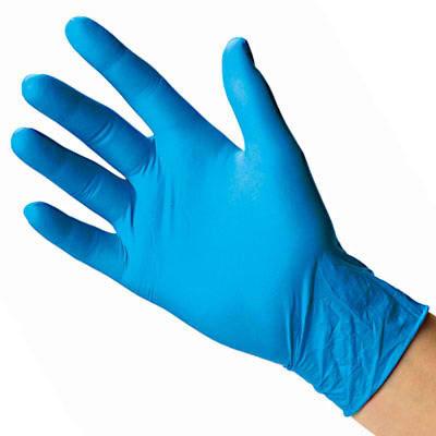 China High Sensitivity Disposable Hand Gloves , Blue Nitrile Medical Gloves for sale