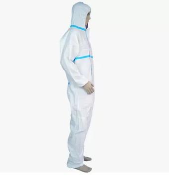 China Hooded Disposable Protective Suit , Waterproof Disposable Full Body Suit for sale
