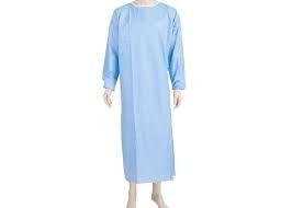 China Blue Disposable Medical Isolation Gowns Antibacterial Good Feeling for sale
