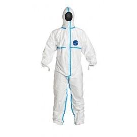 China Lightweight Disposable Protective Suit , Disposable Work Suits Optional Size for sale
