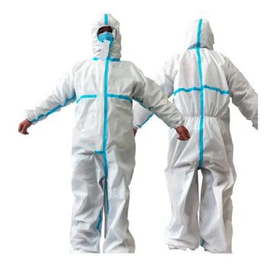 China Anti Pollution Disposable Protective Suit , Medical White Disposable Suit for sale