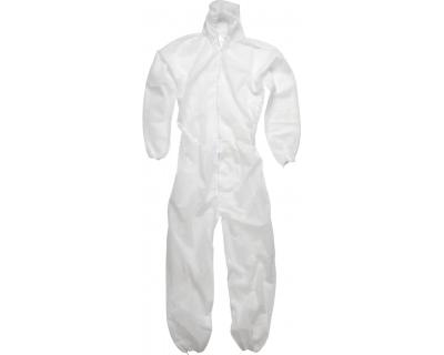 China Nontoxic Breathable Disposable Coveralls Fluid Resistant Skin Friendly for sale