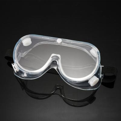 China Medical Enclosed PVC/PC Disposable Safety Glasses for sale