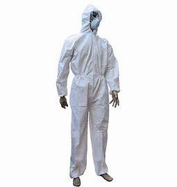 China A nivelado classifica um terno protetor químico branco do PPE à venda