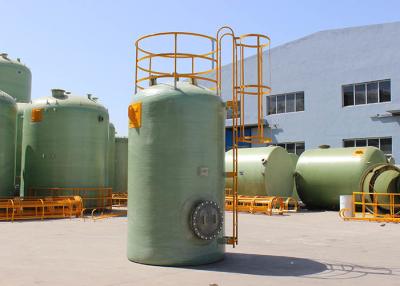 China Instalación fácil química inofensiva vertical 4000*7500m m del tanque de almacenamiento del tratamiento FRP en venta