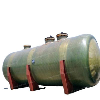 China 2600 Gallon Antiseptic FRP Cylindrical Tank Horizontal Cylinder For Food Brewing for sale
