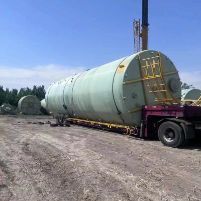 China 2600 Gallon Acid Frp Chemical Storage Tank Customized Colors 1800*4080mm for sale