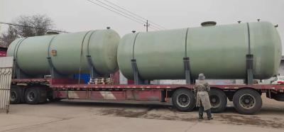 China Food Brewing Industrial Frp Chemical Storage Tank Green OEM 5000 Gallon for sale