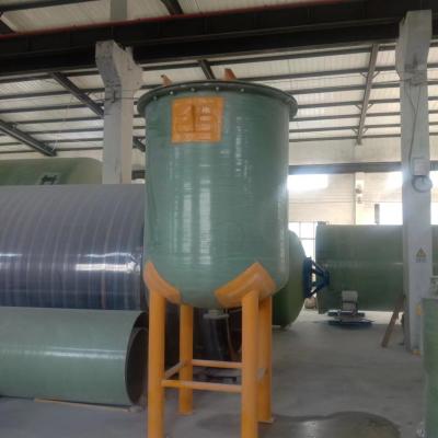China Light Weight FRP Chemical Storage Tank Industrial Wastewater Treatment 5000 Gallon for sale