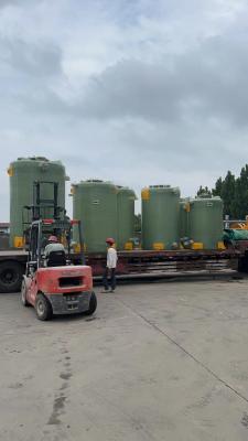 China Vertical Alkali Resistant FRP Water Tank For Water Purification en venta