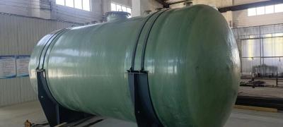 China Winding FRP Water Storage Tank Horizontal For Chemical Salt Acid for sale