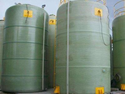 China Round Cross Wound Grp Water Tank 1000mm Green Storage Various Chemistries for sale
