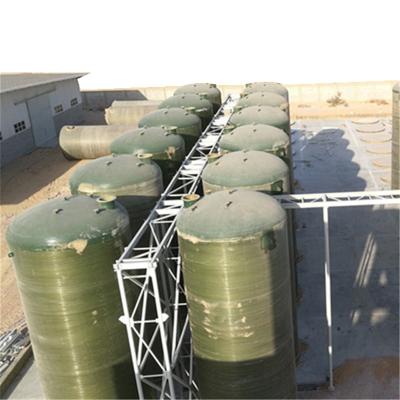 China 2.5CBM peso ligero ácido no tóxico del almacenamiento material del tanque séptico del verde FRP en venta