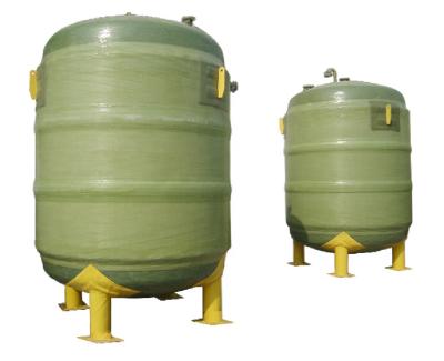 中国 2CBMガラス繊維FRPの真空の浄化槽HCLの貯蔵のフィラメントの巻上げ 販売のため