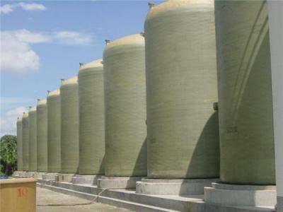 China Fiberglass 8CBM FRP Chemical Storage Tank Softened Water Treatment for sale