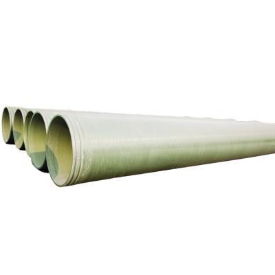 China Cross Wound Smooth FRP Round Tube Corrosion Resistant Fiberglass Pipe for sale