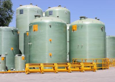 China El tanque de almacenamiento cilíndrico séptico anti de FRP 10000 galones para el ácido de Storaging en venta