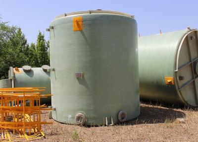 China Easy Installation Round FRP Septic Tank Industrial For Chemical Production Line for sale