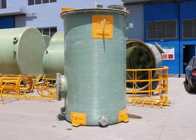 China Large Capacity Water Treatment FRP Storage Tank Cylindrical Vertical 1820kg for sale