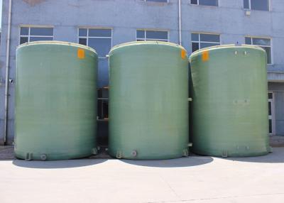 China Filament Winding Round FRP Storage Tank With Excellent Impact Resistance for sale
