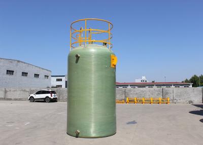 China Armazenamento vertical de Frp do tanque do tratamento de esgotos do desperdício do enrolamento do filamento de grande resistência à venda