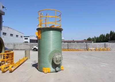 China 2500mm Water Reservoir FRP Storage Tank Green High Strength Vertical for sale