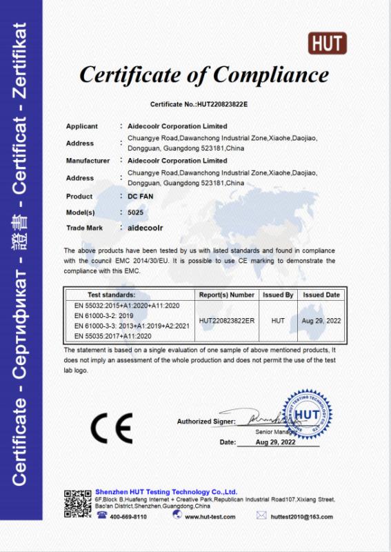 CE - Dongguan Zhiling Motor Technology Co., Ltd.