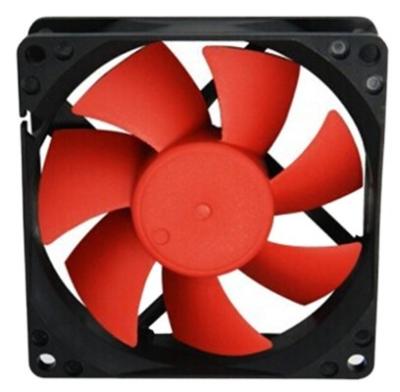 China Brushless 8025 Computer Cabinet Cooling Fan Two Ball Bearing 80x80x25mm 12V 24V 48V for sale