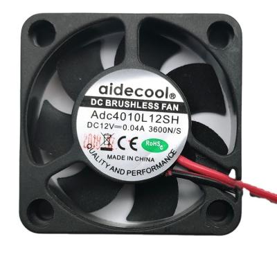 Chine 3000Rpm stable fan de ventilateur de C.C de 12 volts, fan sans brosse de conduit d'ordinateur de 40x40x10mm à vendre
