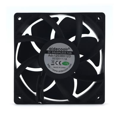 China Plastic 9 Blades Waterproof Cooling Fan 5000RPM Durable 120x120x38mm for sale