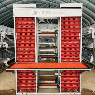 China H Frame Hot Dip Galvanized Egg Laying Hens 10000 Birds Chicken Egg Layer Cage for sale