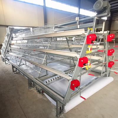 China 4 Tiers A Type Cage System For Broiler Battery Chicken Q235A for sale