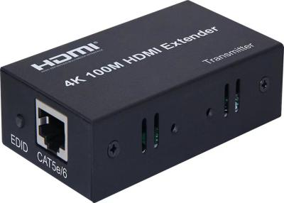 China 4K 100M HDMI Extender Over IP Adapter By Cat5 / 6e Network Cable for sale