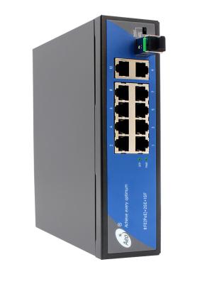 China Industrial SFP Fiber Switch , 8 Port POE Switch With 2 Uplink for sale
