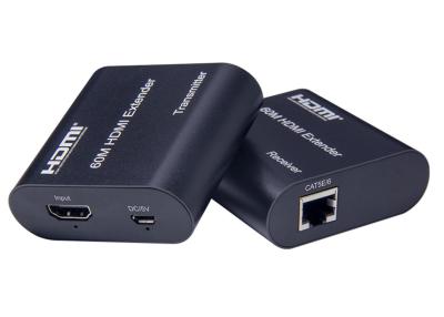 China Full HD Signal Distribution 60m HDMI Extender Over CAT5 / CAT6 EDID 1080P / 720P for sale