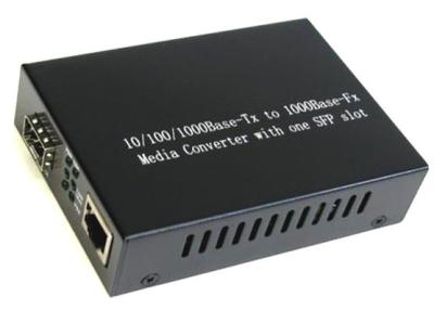 China Fast Ethernet Media Converter 1000Mbps with 1 SFP Slot and 1 Ethernet Port for sale