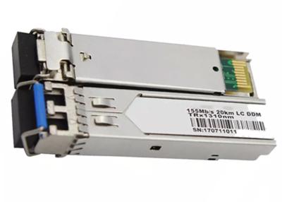 China Hot Pluggable LC 155M 20Km Single Mode SFP Transceiver 1310nm DDM for sale