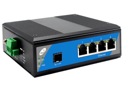 China 5 Port SFP Ethernet Switch , 1000Mbps Industrial POE Gigabit Switch for sale