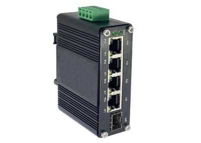 China 4 Port 1000M 802.3at PoE 1 Port 100M or 1000M SFP Ethernet Switch 12V to 48V for sale